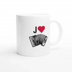 J'aime l'accordéon mug