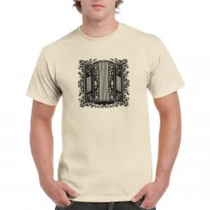 T-shirt with vintage accordion illustration